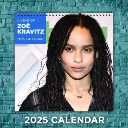 Zoë Kravitz 2025 Hollywood Stars Calendar, 12-Month Actress Wall Calendar