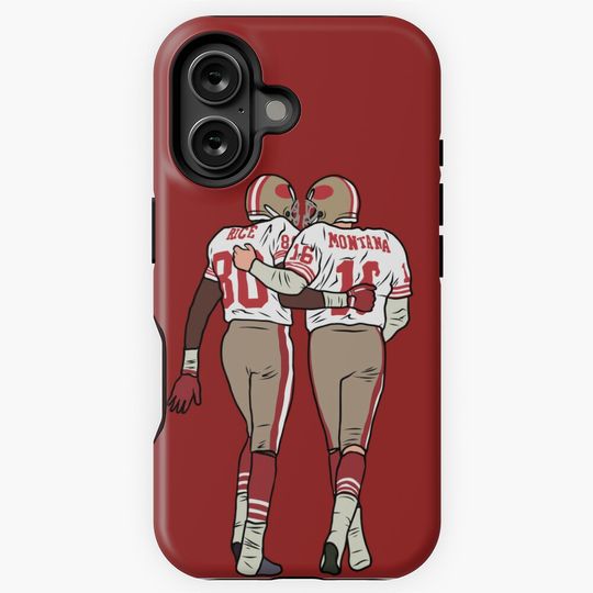 Jerry Rice and Joe Montana iPhone Case