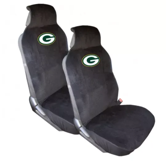New football Green Bay Packers 2 Front Car Truck SUV Van Front Sideless Seat Covers