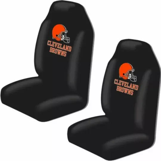 Cleveland Browns Car Seat Covers High Back Licensed Pair Universal SUV