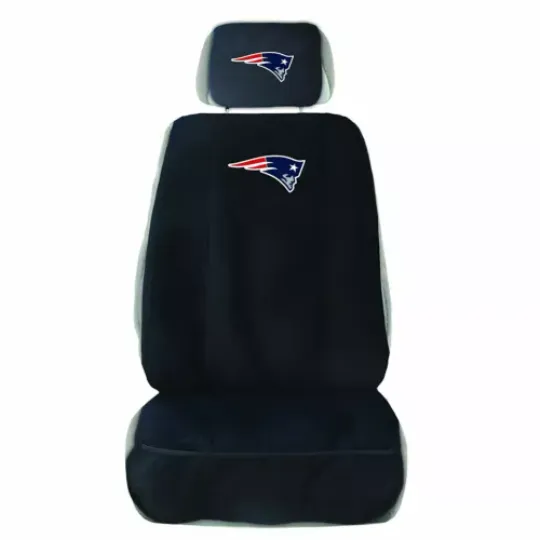 New England Patriots Car Truck Front Seat Cover w/ Head Rest Cover Universal