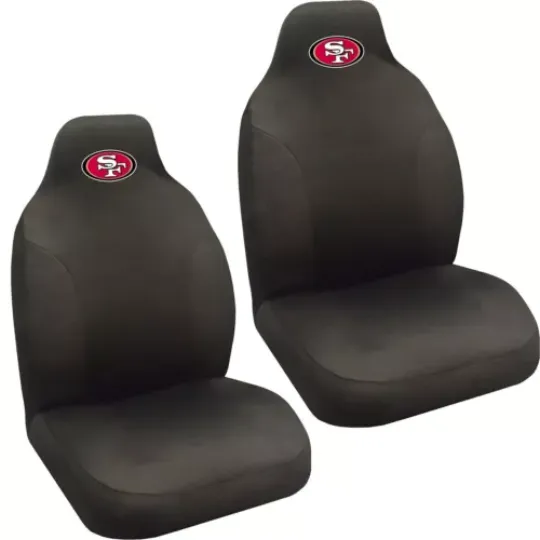 New Football San Francisco 49ers High Back Buckets Car Seat Covers - Pair