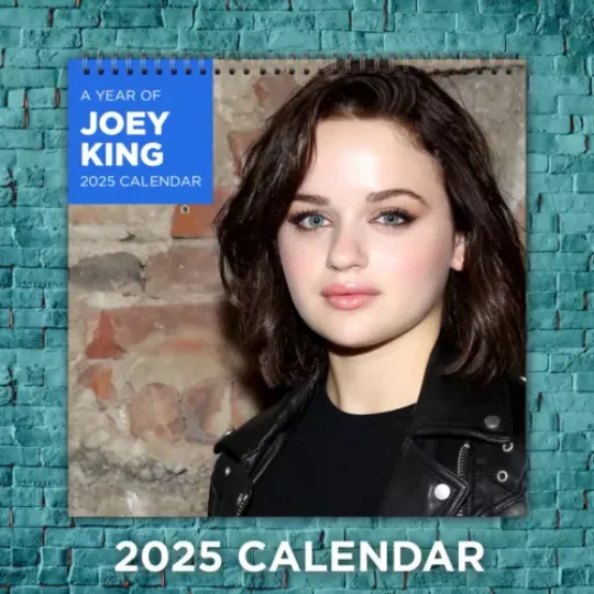 Joey King 2025 Hollywood Stars Calendar, 12-Month Actress Wall Calendar
