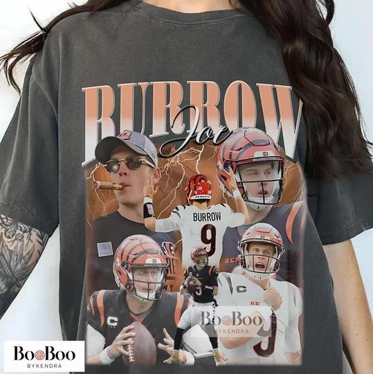 Joe Burrow Vintage 90s Graphic Style T-Shirt, Joe Burrow Shirt, Vintage Sport Tee, Unisex shirt, Football Bootleg Gift
