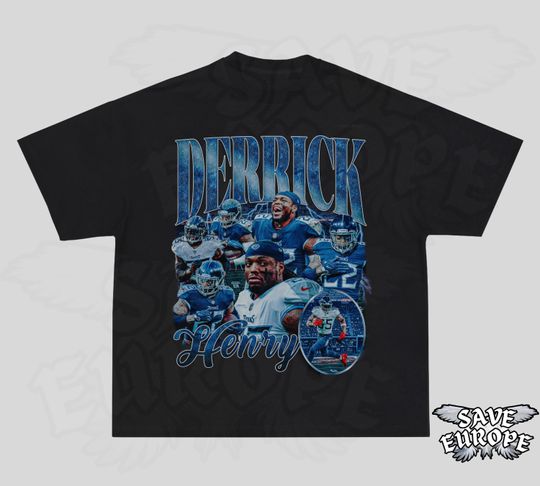 Derrick Henry Vintage Bootleg TShirt, 90s Retro Derrick Henry Graphic Tee, football American Football Derrick Henry Shirt, Derrick Henry Fan Gift