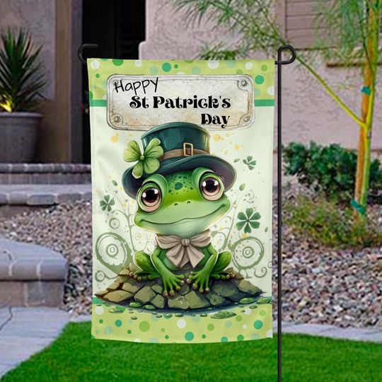 St Patricks Day Garden Flag - St. Patrick's Day Outdoor Banner