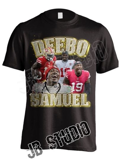 Deebo Samuel Bootleg Vintage 90's Rap T Shirt San Francisco 49ers Football Tee Super Bowl 58 Unisex Youth Women's Fit US