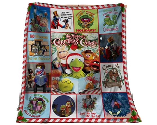 The Muppet Christmas Carol Fleece Blanket | The Muppet Lovers Blanket | Muppet Blanket | Christmas Gift | Gift for Kids