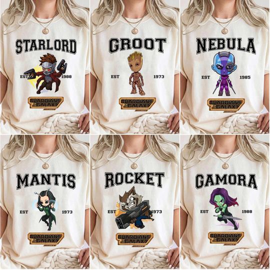 Guardians of the Galaxy 3 shirt, Star Lord Gamora Nebula Groot Tee, Guardians Of The Galaxy Tee Disney Trip 2025, Marvel Group Shirt