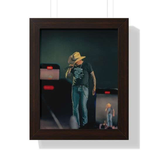 Jason Aldean Concert Scene (NO framed) poster, Matte Finish, Stretched, Country Music Decor, Wall Art, Gift for Music Lover, Home
