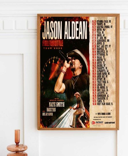 Jason Aldean Announces Full Throttle Tour 2025 poster