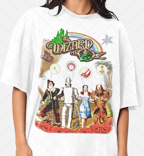 The Wizard Of Oz 1939 90s Graphic Tee, Classic Movies Gift For Man and Woman Unisex T-Shirt