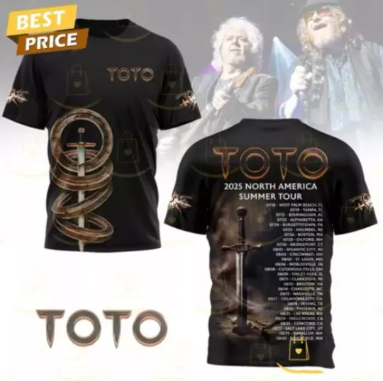 ToTo 2025 North America Summer Tour 3D T-Shirt