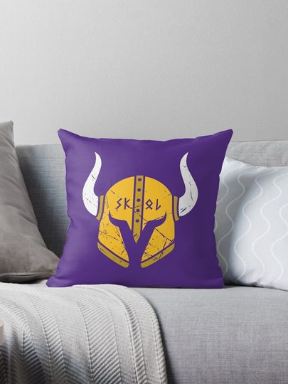 Minnesota Vikings Skol Helmet Pillow