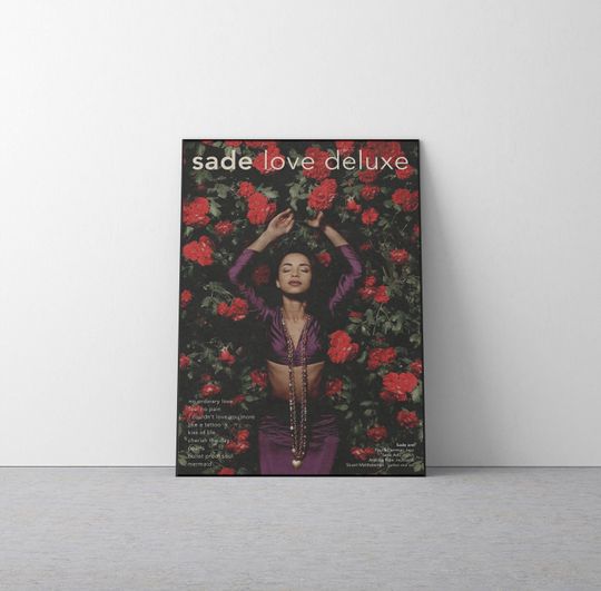 Sade - Love Deluxe Poster | Retro 90s Glamour Music Print