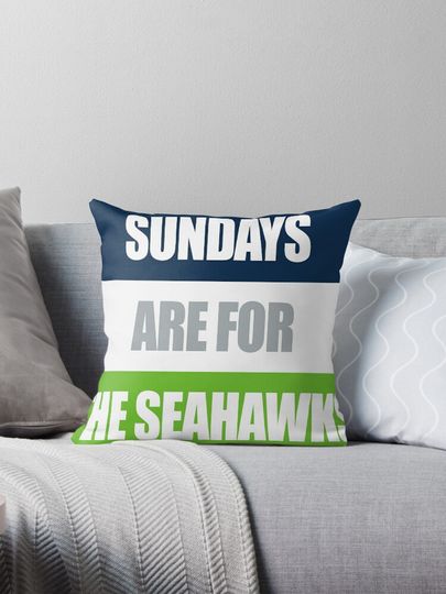 Sundays Are For The Seahawks Pillow