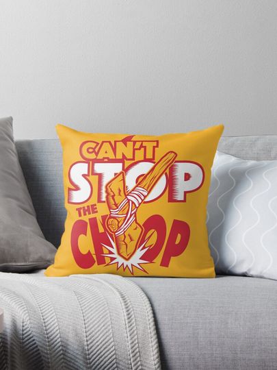 Kansas City Chiefs Can't stop the Chop Pillow