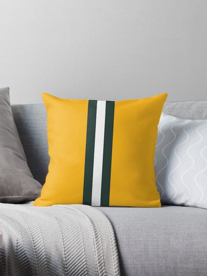 Green Bay Packers Stripes Design Pillow