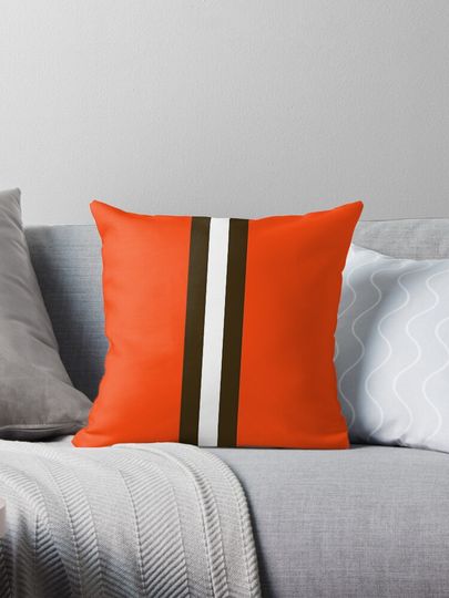 Cleveland Browns Stripe Mask Pillow