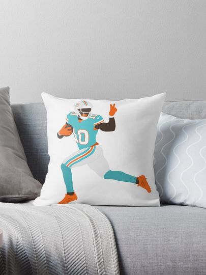 Tyreek Hill Dolphins Pillow