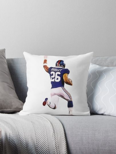 Saquon Barkley Cartoon Graphic Pillow