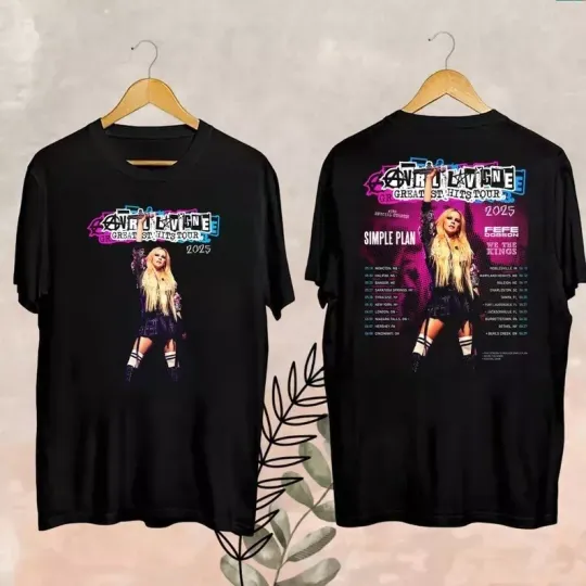 Avril Lavigne Greatest Hits Tour 2025 Shirt, Avril Lavigne 2025 Concert
