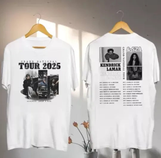 Graphic Kendrick Lamar 2025 Grand National Tour T-Shirt