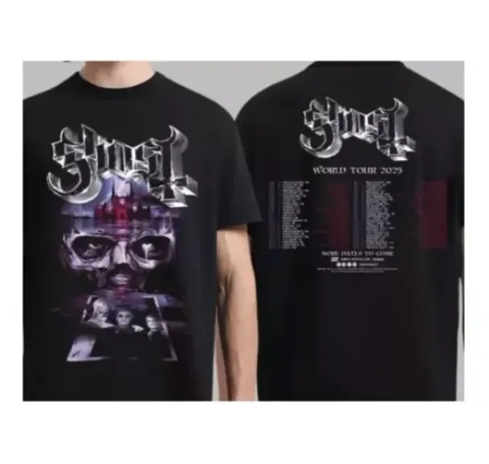 Ghost Band World Tour 2025 Tour Dates Two Sides Unisex T-Shirt