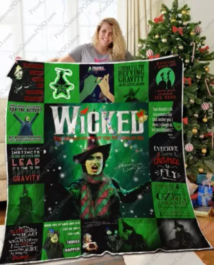 Wicked Musical Quilt, Wicked Christmas Quilt Blanket