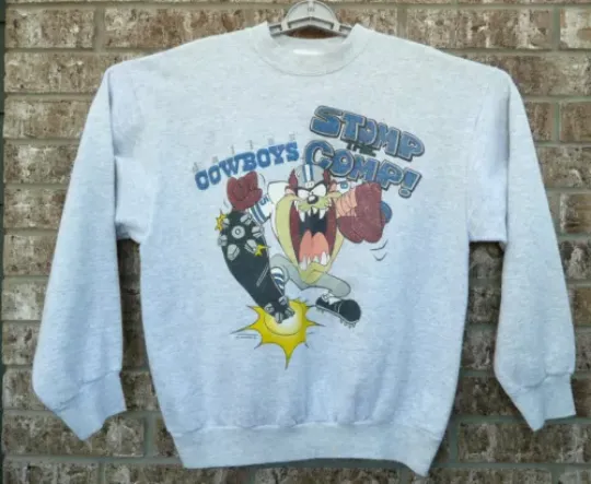 Vintage Dallas Cowboys 1994 TAZ Sweatshirt XL Looney Tunes football Football Tultux