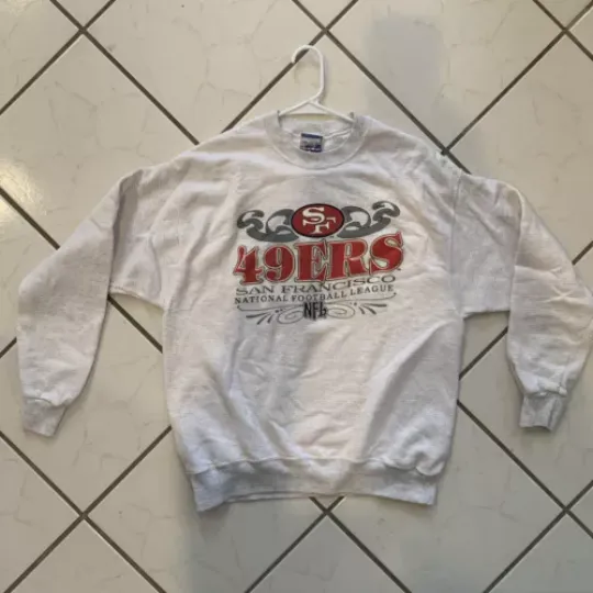 Vintage San Francisco 49ers 1996 Gray Crewneck Sweatshirt Sz. Large football