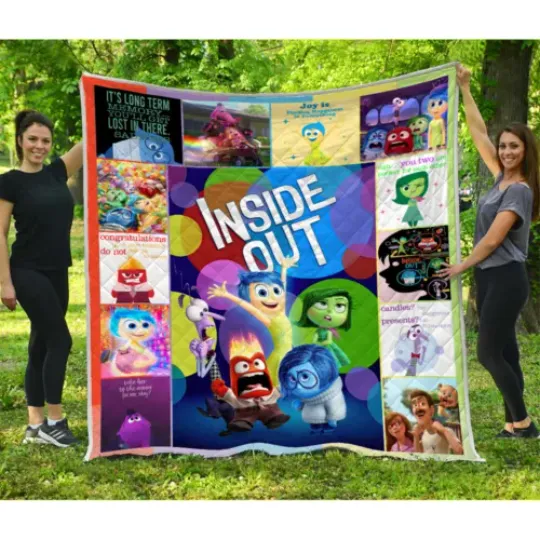 Inside Out Quilt, Inside Out Characters Quilt Blanket