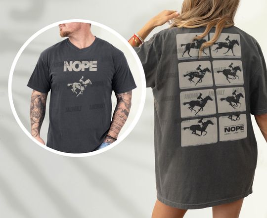 Horror Movie Shirt, Nope Graphic Tee, Vintage Jordan Peele Movie Inspired T-Shirt