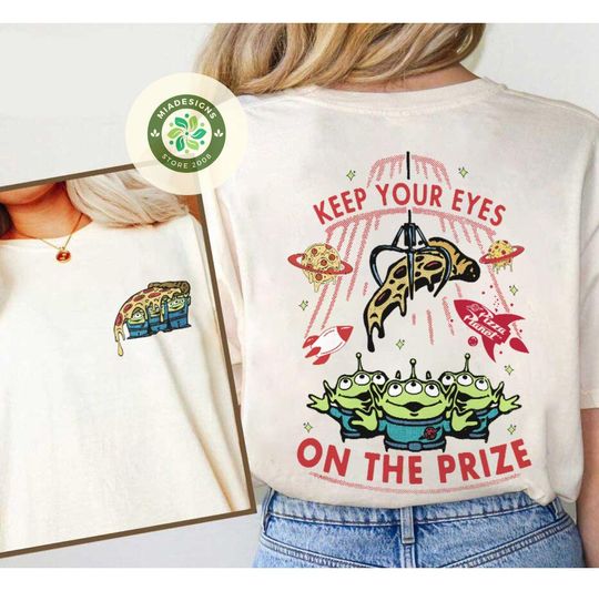 Two-sided Toy Story Aliens Pizza Planet shirt,  WDW Disneyland trip tee, Pizza Planet Disney trip Tee