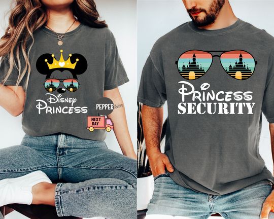 Disney Princess Security Shirts, Disney Princess T-shirt, New Dad Shirts, Dad Gift from his Daughter,Disney Family Shirt