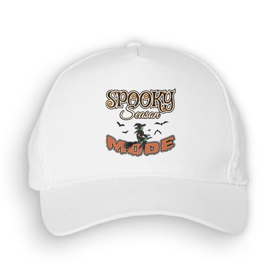 Spooky Season Mode Snap Back Twill Cap | Snapback Hat | Halloween | Costume | Trick or Treat | Made To Order With Love