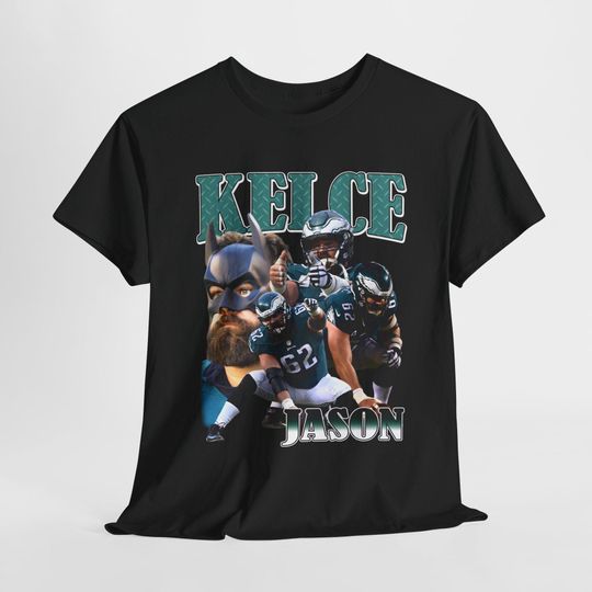 Vintage Jason Kelce Shirt, Sweatshirt, Hoodie, Football shirt, Classic 90s Graphic Tee, Unisex, Vintage Bootleg, Oversized Tshirt, Best Gift