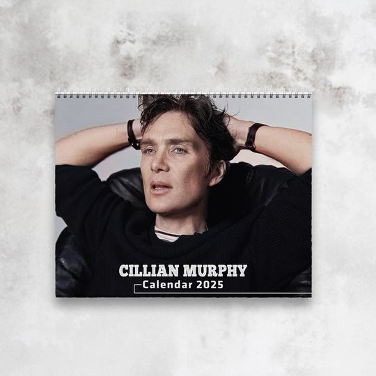 Cillian Murphy Calendar 2025 | Cillian Murphy 2025 Wall Calendar, Celebrity Wall Calendar 2025, Best Gift For Cillian Murphy Fan
