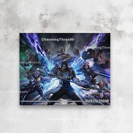 Arcane Calendar (2025) | League of Legends | Wall Calendar | Jinx, Silco, Viktor, Ekko, Caitlyn, Jayce, Heimerdinger, Vander, New Year Gift
