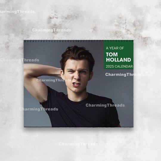 Tom Holland Wall Calendar 2025 | Tom Holland 2025 Celebrity Wall Calendar, Wall Calendar 2025, Best Gift For Tom Holland Fan