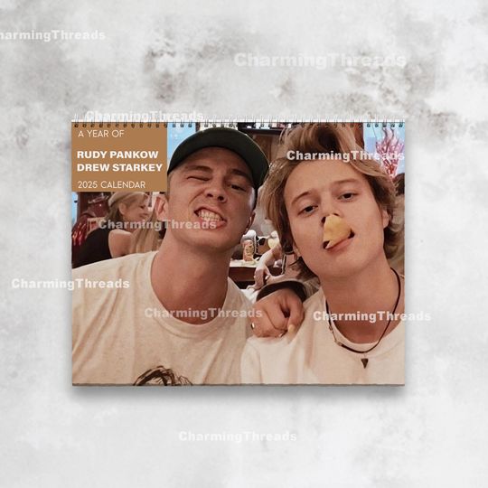 Drew Starkey And Rudy Pankow Calendar 2025 Calendar, Wall Calendar 2025, Planner 2025, Unique Holiday Gift, Christmas Gift, New Year Gift