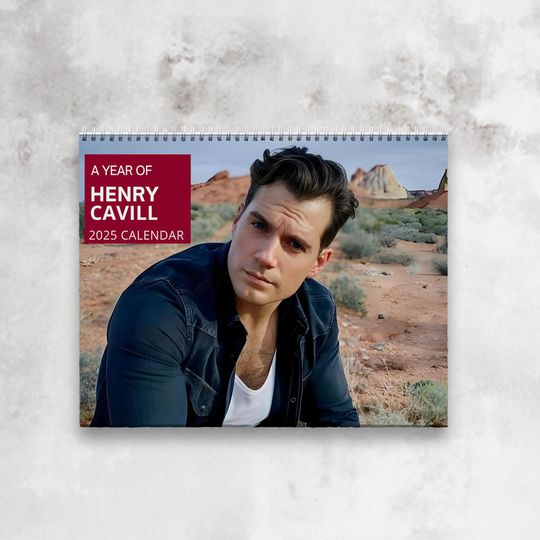 Henry Cavill Calendar - 2025 Calendar, Wall Calendar 2025, Planner 2025, Henry Cavill , Unique Holiday Gift, Christmas Gift, New Year Gift