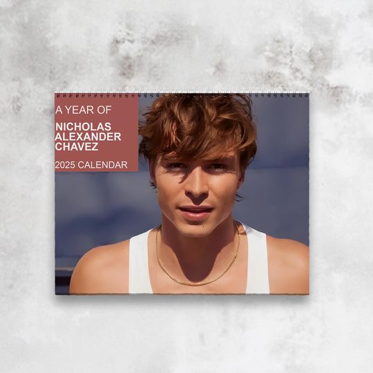 2025 Nicholas Alexander Chavez Wall Calendar,New Year Gift, 2025 Wall Calendar, 2025 Planner, Unique Gift, Custom Gift, Yearly Planner