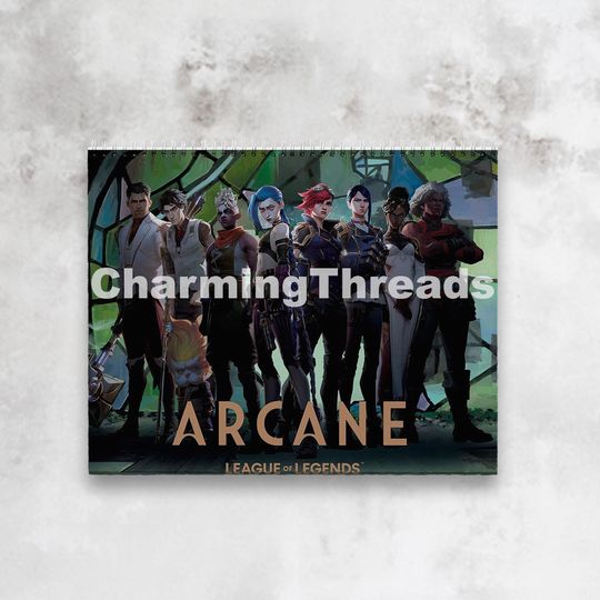 Arcane Calendar (2025) | League of Legends | Printable | Jinx, Silco, Viktor, Ekko, Caitlyn, Jayce, Heimerdinger, Vander