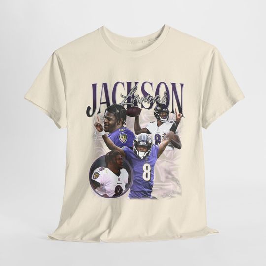 Lamar Jackson Vintage 90s Graphic Style T-Shirt, Lamar Jackson Shirt, Vintage Sport Tee, Unisex shirt, Football Bootleg Gift