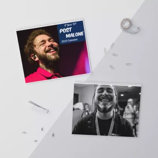 Post Malone 2025 Wall Calendar