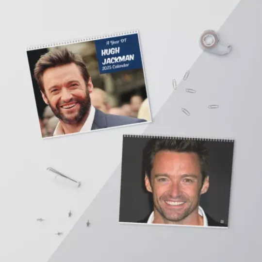 Hugh Jackman 2025 Wall Calendar