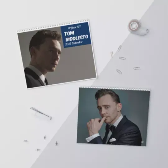 Tom Hiddleston  2025 Wall Calendar