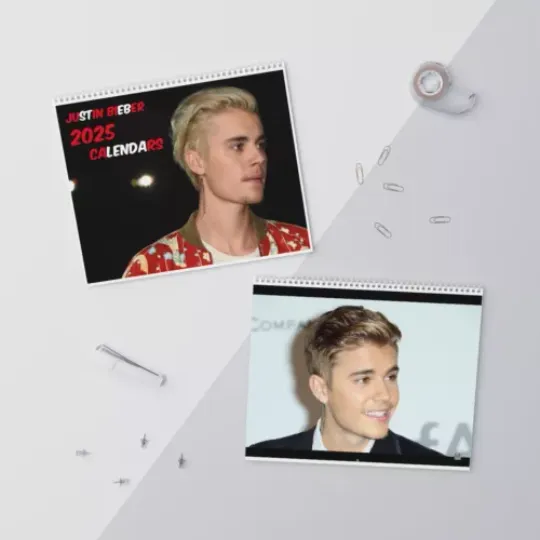 Justin Bieber 2025 Wall Calendar