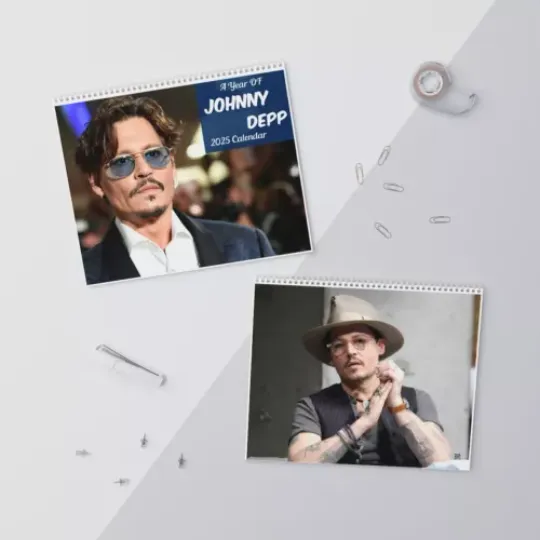 Johnny Depp 2025 Wall Calendar